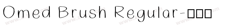 Omed Brush Regular字体转换